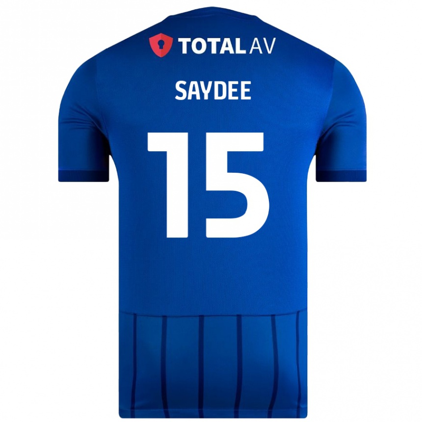 Enfant Football Maillot Christian Saydee #15 Bleu Tenues Domicile 2024/25