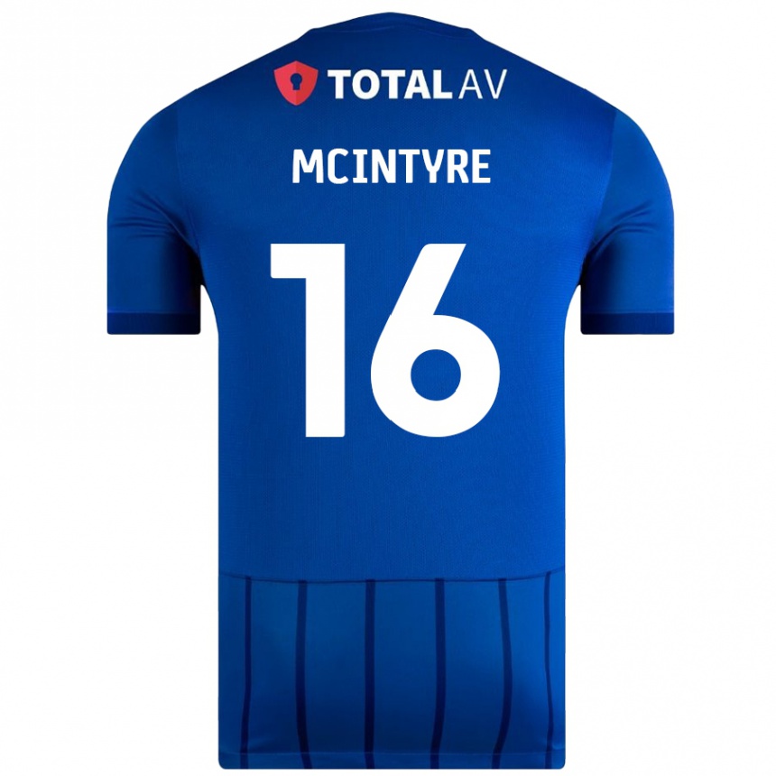 Enfant Football Maillot Tom Mcintyre #16 Bleu Tenues Domicile 2024/25