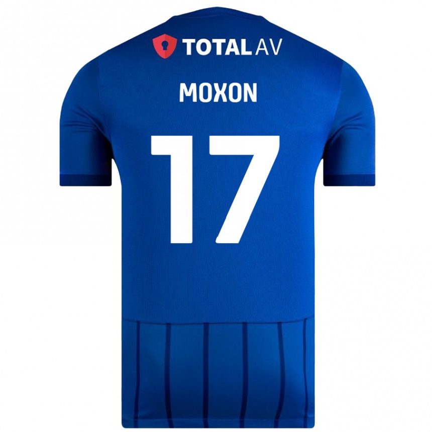 Enfant Football Maillot Owen Moxon #17 Bleu Tenues Domicile 2024/25