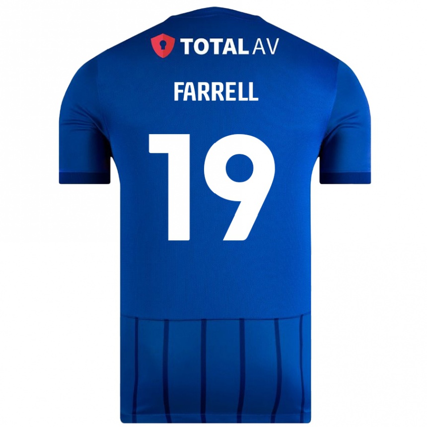 Enfant Football Maillot Jacob Farrell #19 Bleu Tenues Domicile 2024/25