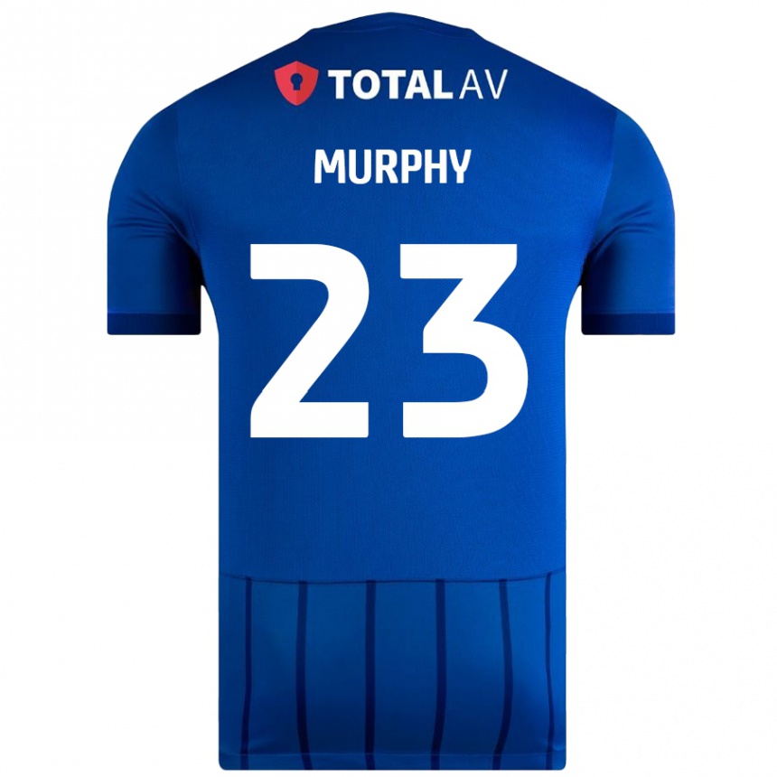 Enfant Football Maillot Josh Murphy #23 Bleu Tenues Domicile 2024/25