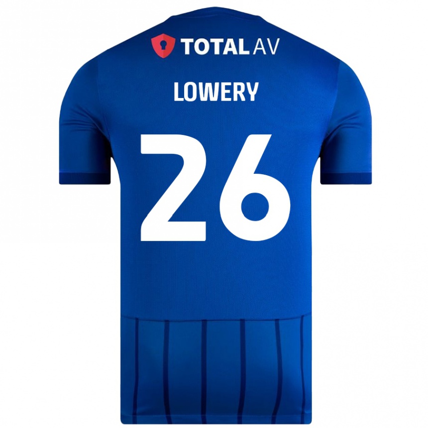 Enfant Football Maillot Tom Lowery #26 Bleu Tenues Domicile 2024/25