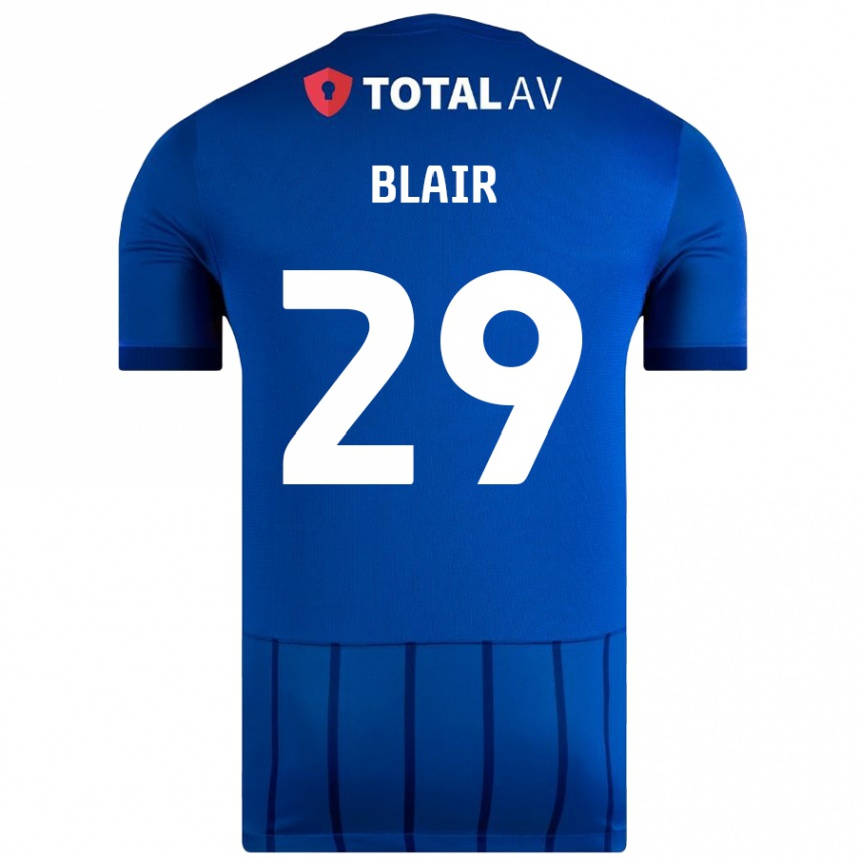 Enfant Football Maillot Harvey Blair #29 Bleu Tenues Domicile 2024/25