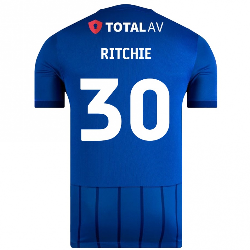 Enfant Football Maillot Matt Ritchie #30 Bleu Tenues Domicile 2024/25