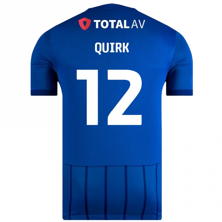 Enfant Football Maillot Sophie Quirk #12 Bleu Tenues Domicile 2024/25