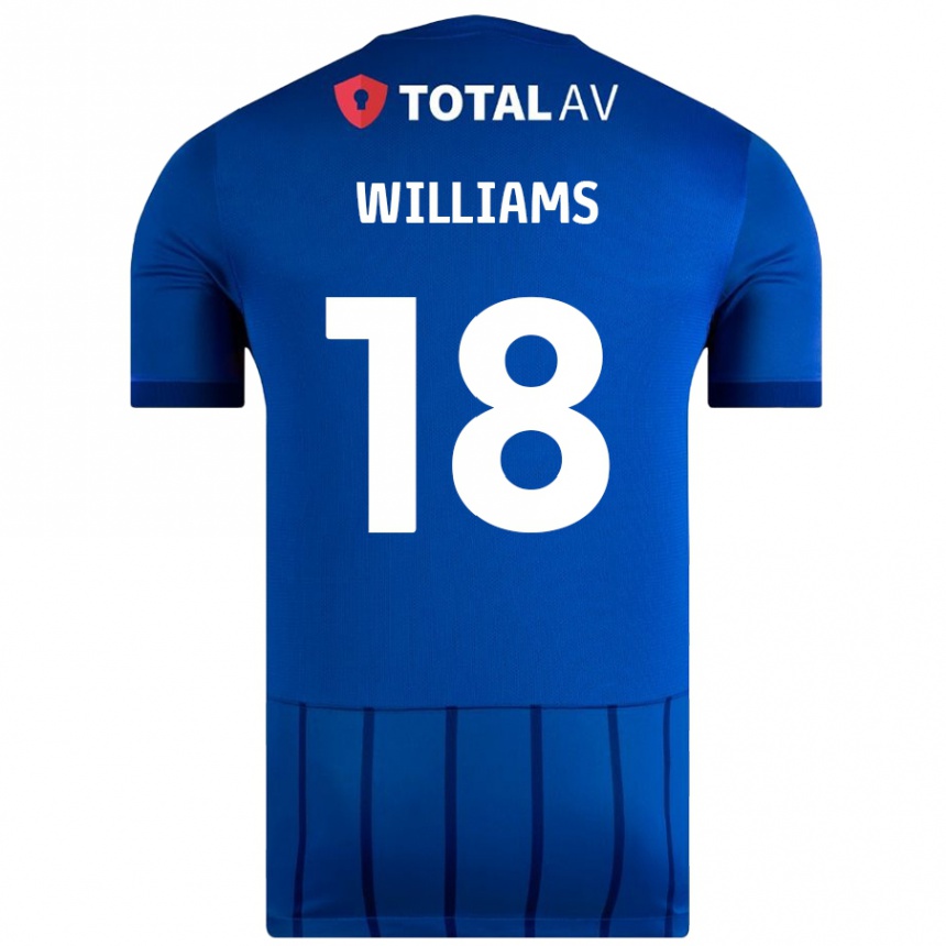 Enfant Football Maillot Scarlett Williams #18 Bleu Tenues Domicile 2024/25