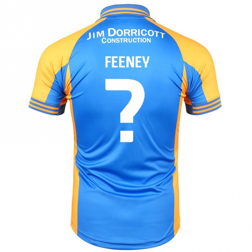 Enfant Football Maillot Josh Feeney #0 Bleu Ambre Tenues Domicile 2024/25