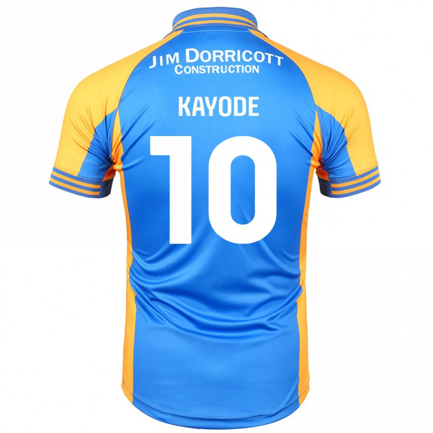 Enfant Football Maillot Joshua Kayode #10 Bleu Ambre Tenues Domicile 2024/25