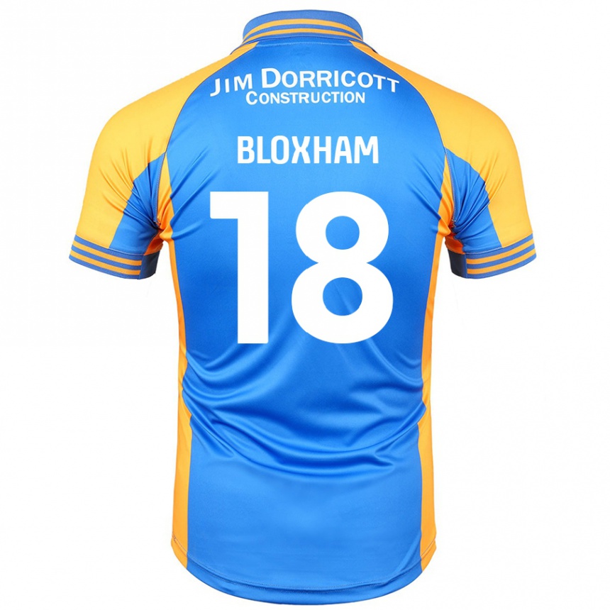 Enfant Football Maillot Tom Bloxham #18 Bleu Ambre Tenues Domicile 2024/25