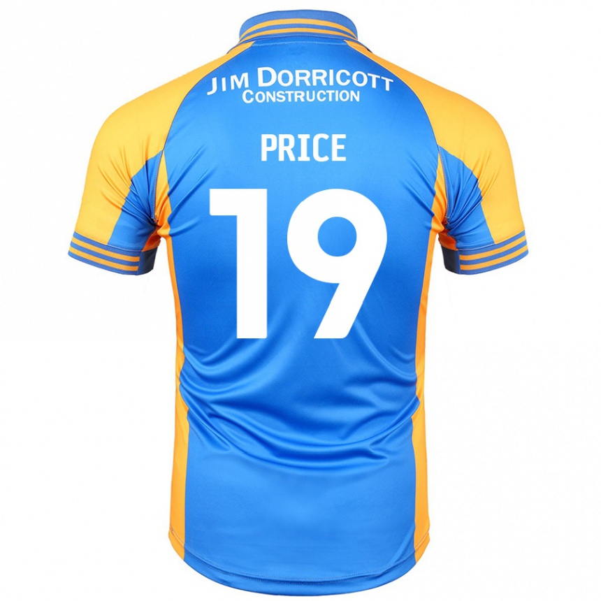 Enfant Football Maillot Jack Price #19 Bleu Ambre Tenues Domicile 2024/25