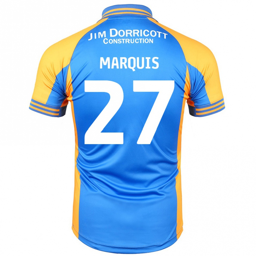 Enfant Football Maillot John Marquis #27 Bleu Ambre Tenues Domicile 2024/25