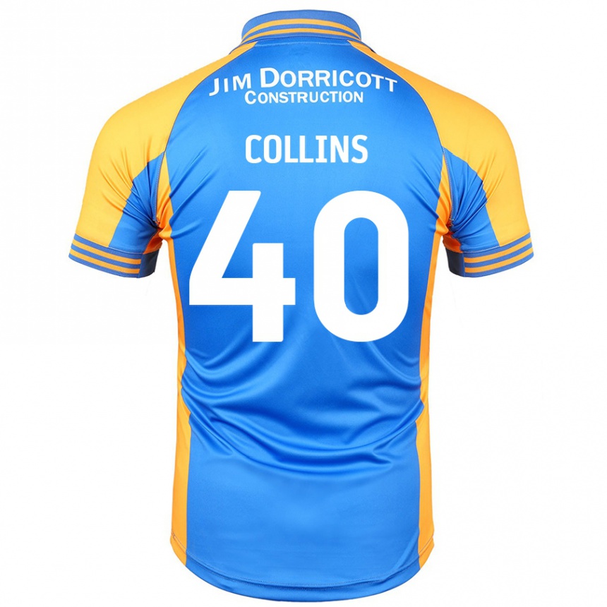 Enfant Football Maillot Jude Collins #40 Bleu Ambre Tenues Domicile 2024/25