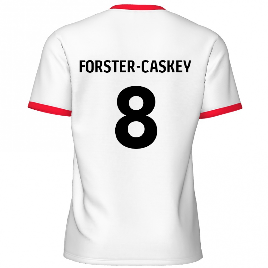 Enfant Football Maillot Jake Forster-Caskey #8 Blanc Rouge Tenues Domicile 2024/25