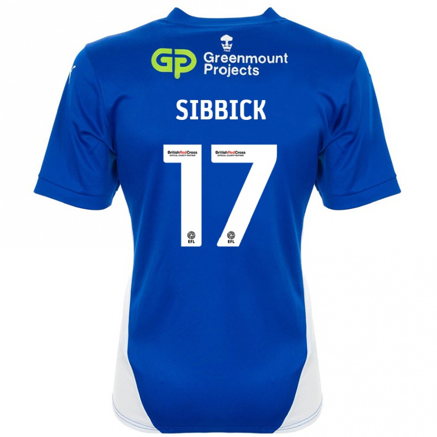 Enfant Football Maillot Toby Sibbick #17 Bleu Blanc Tenues Domicile 2024/25