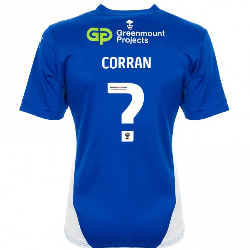 Enfant Football Maillot Matthew Corran #0 Bleu Blanc Tenues Domicile 2024/25