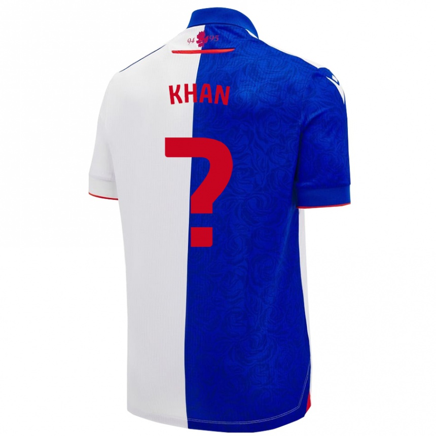 Enfant Football Maillot Adam Khan #0 Bleu Ciel Blanc Tenues Domicile 2024/25