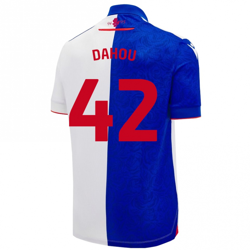 Enfant Football Maillot Jemima Dahou #42 Bleu Ciel Blanc Tenues Domicile 2024/25