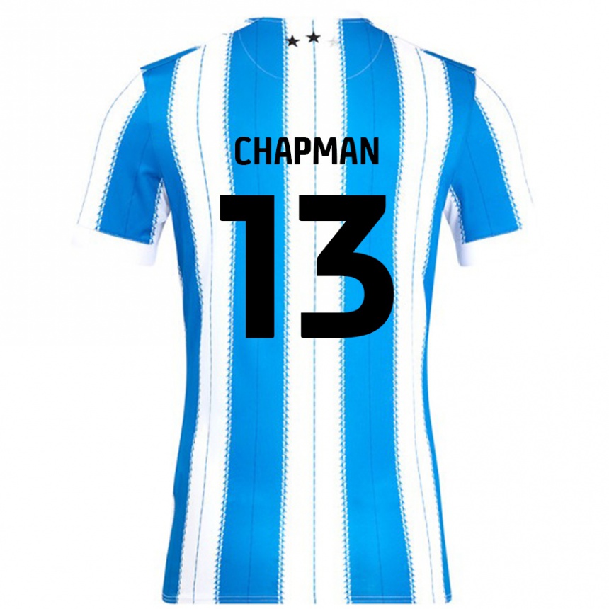 Enfant Football Maillot Jacob Chapman #13 Bleu Blanc Tenues Domicile 2024/25