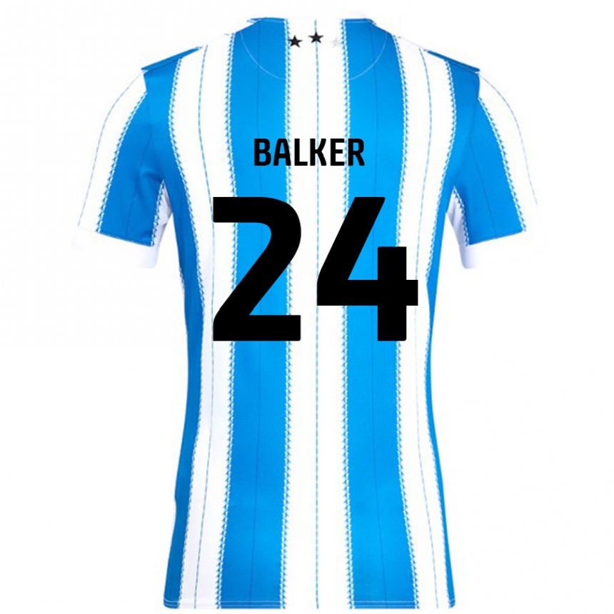 Enfant Football Maillot Radinio Balker #24 Bleu Blanc Tenues Domicile 2024/25