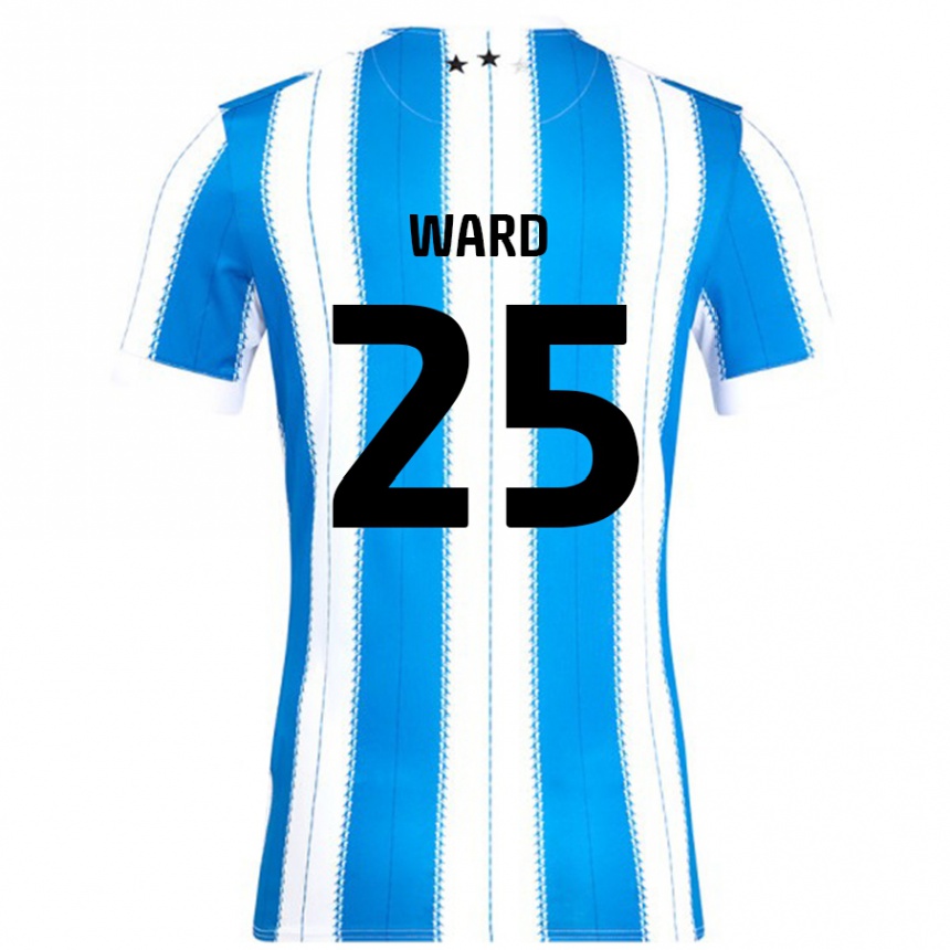 Enfant Football Maillot Danny Ward #25 Bleu Blanc Tenues Domicile 2024/25