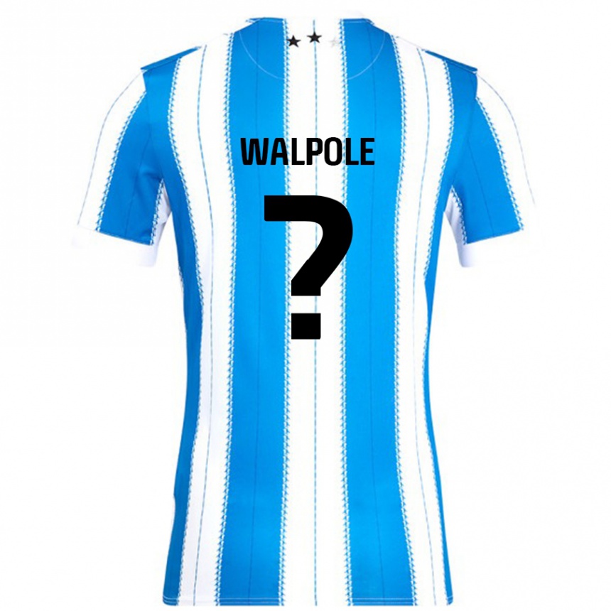 Enfant Football Maillot Alex Walpole #0 Bleu Blanc Tenues Domicile 2024/25