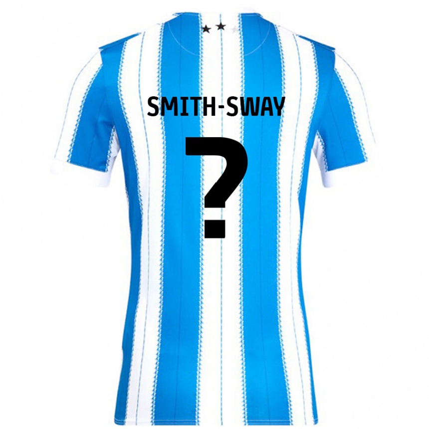 Enfant Football Maillot Jay Smith-Sway #0 Bleu Blanc Tenues Domicile 2024/25