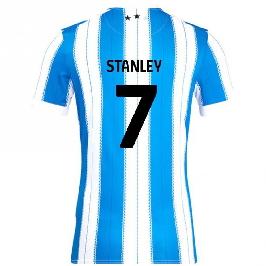 Enfant Football Maillot Katie Stanley #7 Bleu Blanc Tenues Domicile 2024/25