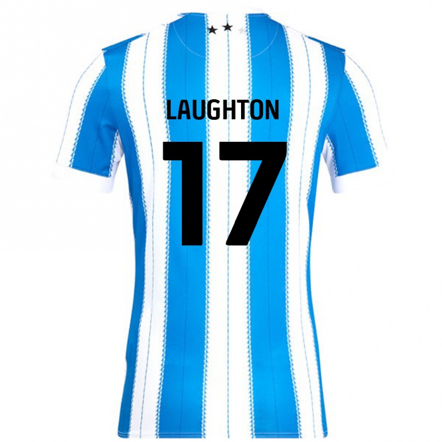 Enfant Football Maillot Zoe Laughton #17 Bleu Blanc Tenues Domicile 2024/25