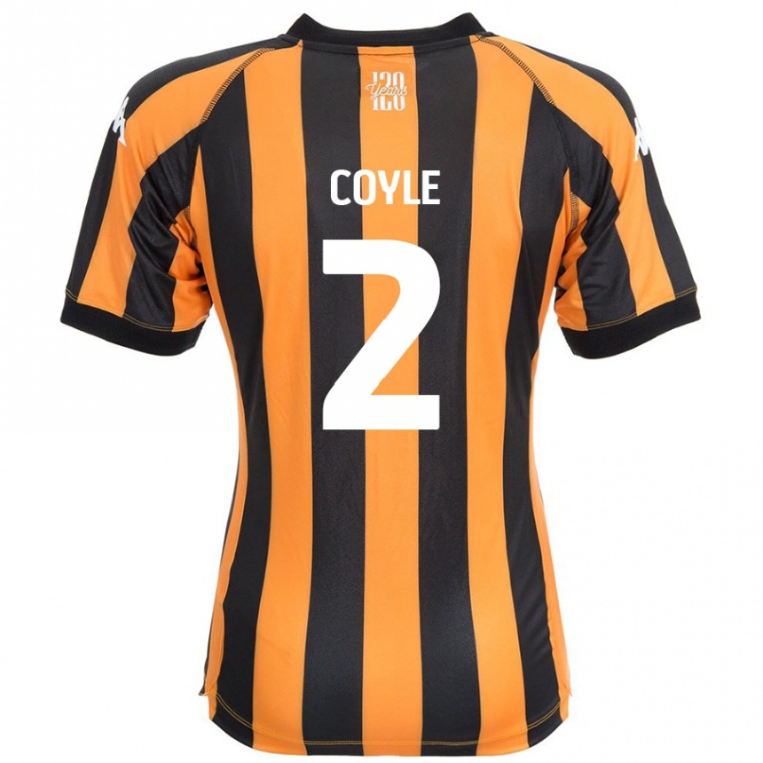 Enfant Football Maillot Lewie Coyle #2 Noir Ambre Tenues Domicile 2024/25