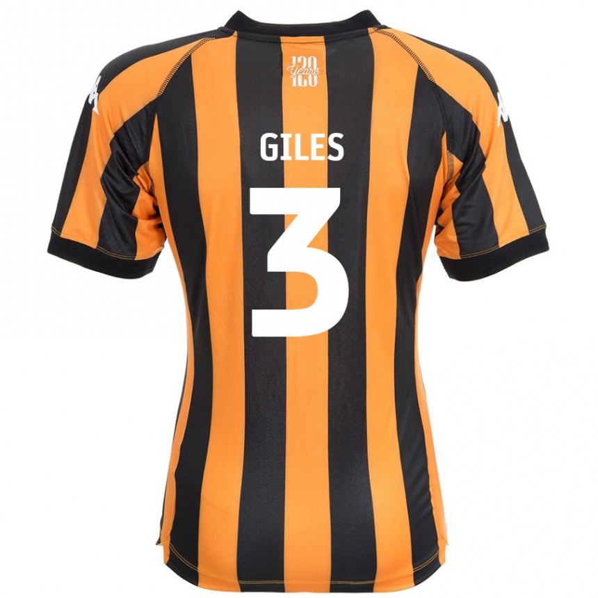 Enfant Football Maillot Ryan Giles #3 Noir Ambre Tenues Domicile 2024/25