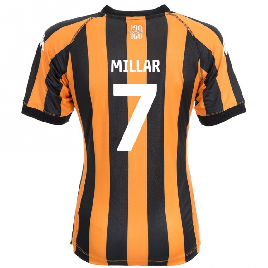 Enfant Football Maillot Liam Millar #7 Noir Ambre Tenues Domicile 2024/25