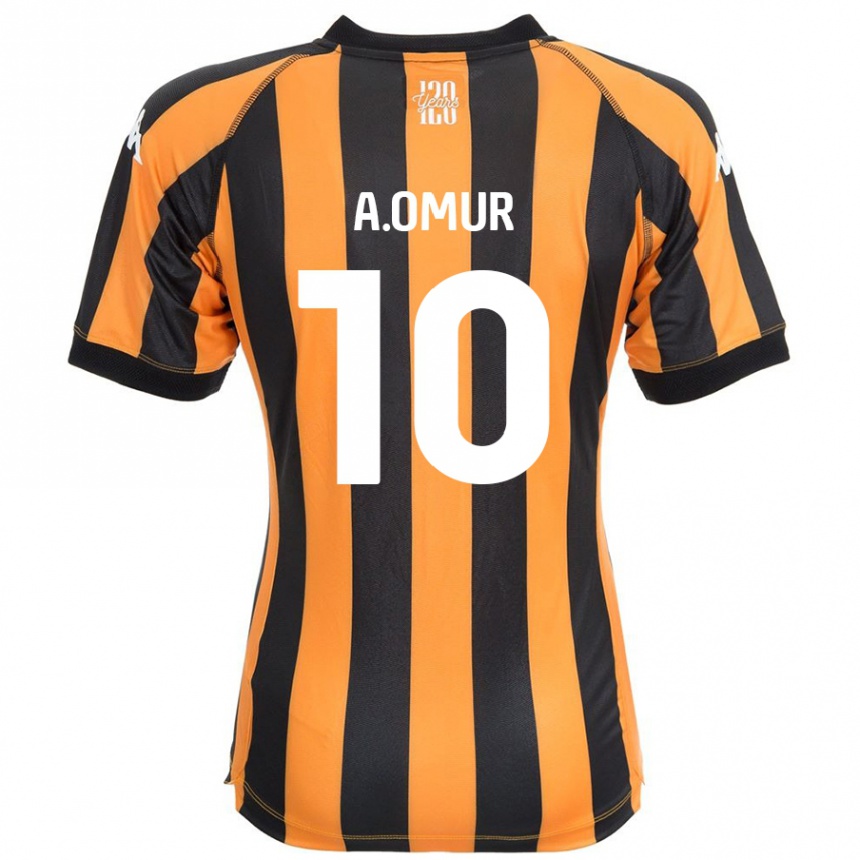 Enfant Football Maillot Abdülkadir Ömür #10 Noir Ambre Tenues Domicile 2024/25