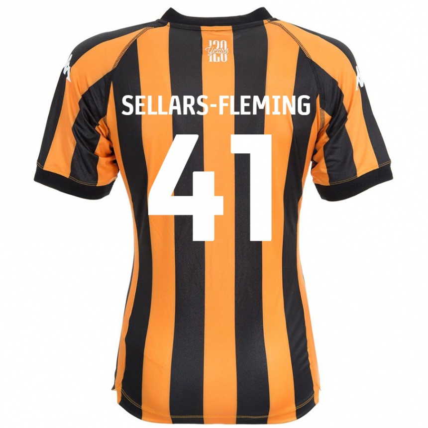 Enfant Football Maillot Tyrell Sellars-Fleming #41 Noir Ambre Tenues Domicile 2024/25