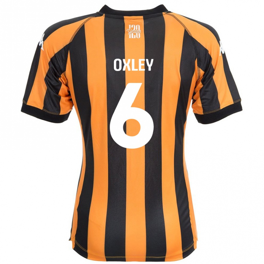 Enfant Football Maillot Tilly Oxley #6 Noir Ambre Tenues Domicile 2024/25