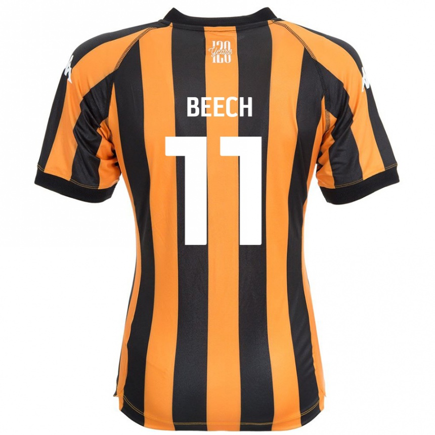 Enfant Football Maillot Rebecca Beech #11 Noir Ambre Tenues Domicile 2024/25