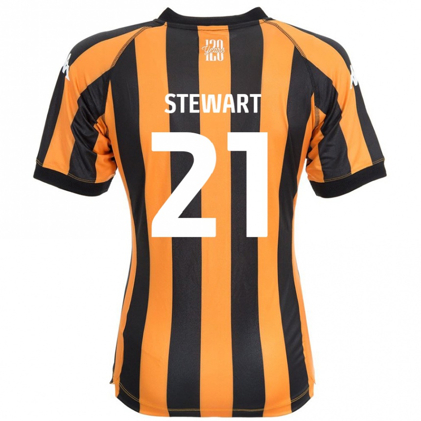 Enfant Football Maillot Alice Stewart #21 Noir Ambre Tenues Domicile 2024/25