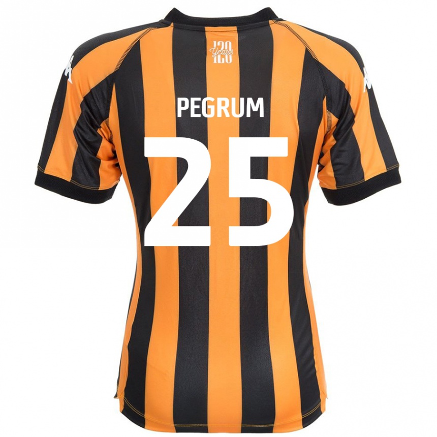 Enfant Football Maillot Florence Pegrum #25 Noir Ambre Tenues Domicile 2024/25