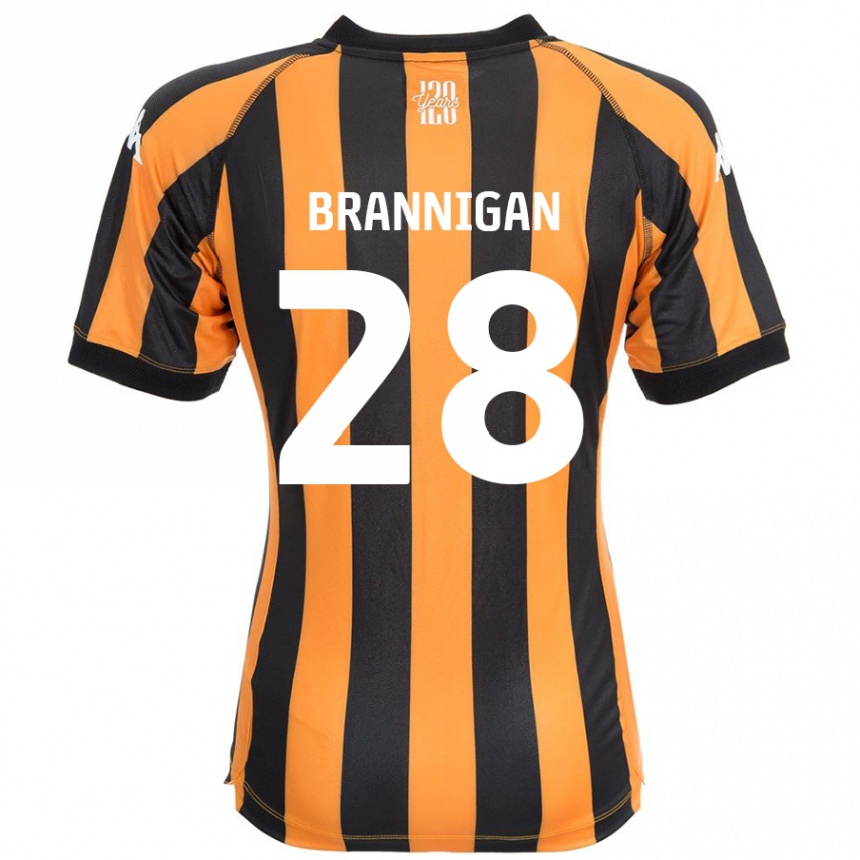 Enfant Football Maillot Aoife Brannigan #28 Noir Ambre Tenues Domicile 2024/25