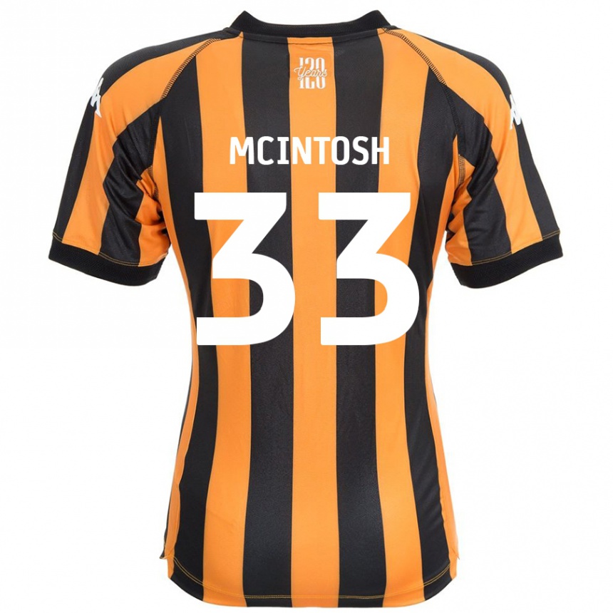 Enfant Football Maillot Lucy Mcintosh #33 Noir Ambre Tenues Domicile 2024/25