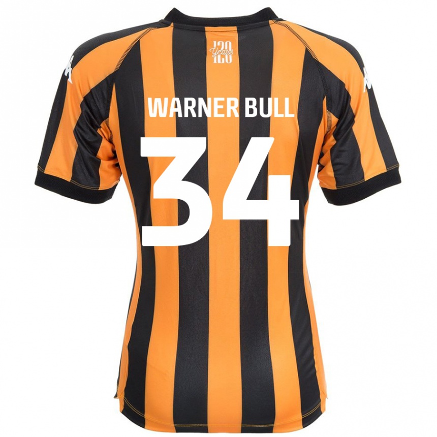 Enfant Football Maillot Lucy Warner-Bull #34 Noir Ambre Tenues Domicile 2024/25