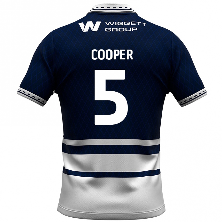 Enfant Football Maillot Jake Cooper #5 Bleu Marine Blanc Tenues Domicile 2024/25