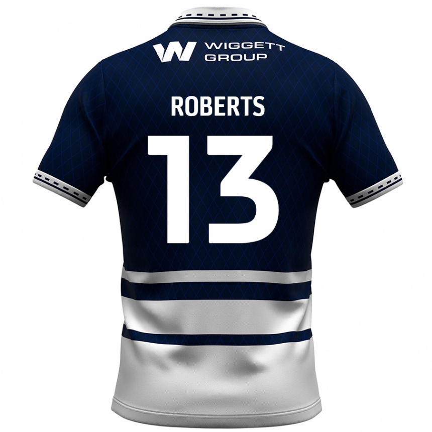 Enfant Football Maillot Liam Roberts #13 Bleu Marine Blanc Tenues Domicile 2024/25