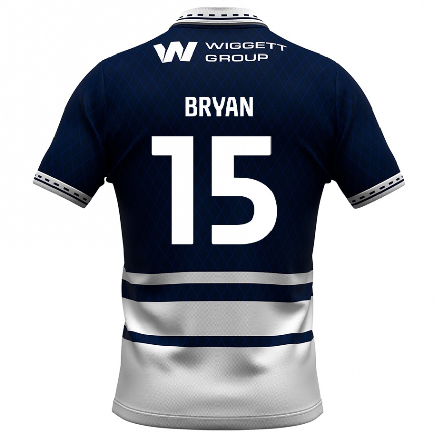 Enfant Football Maillot Joe Bryan #15 Bleu Marine Blanc Tenues Domicile 2024/25