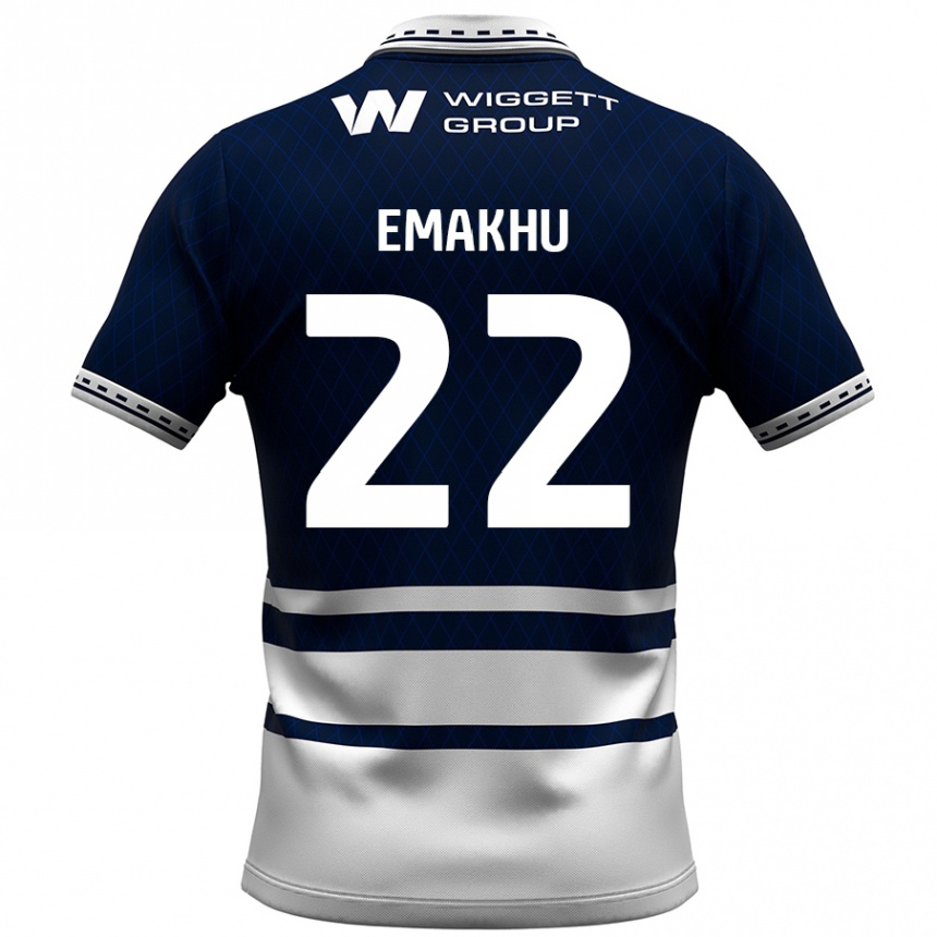 Enfant Football Maillot Aidomo Emakhu #22 Bleu Marine Blanc Tenues Domicile 2024/25