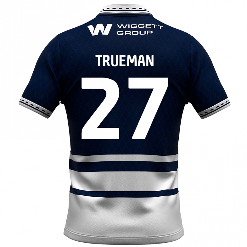 Enfant Football Maillot Connal Trueman #27 Bleu Marine Blanc Tenues Domicile 2024/25