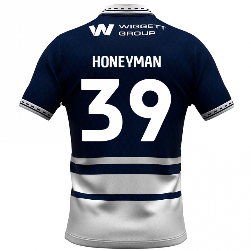 Enfant Football Maillot George Honeyman #39 Bleu Marine Blanc Tenues Domicile 2024/25