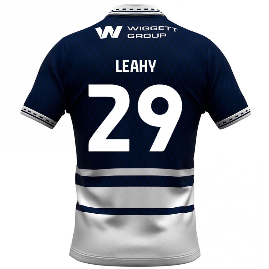 Enfant Football Maillot Tom Leahy #29 Bleu Marine Blanc Tenues Domicile 2024/25