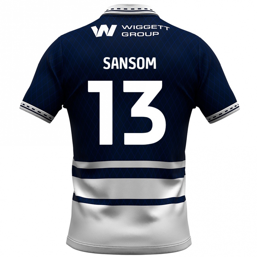 Enfant Football Maillot Chloe Sansom #13 Bleu Marine Blanc Tenues Domicile 2024/25