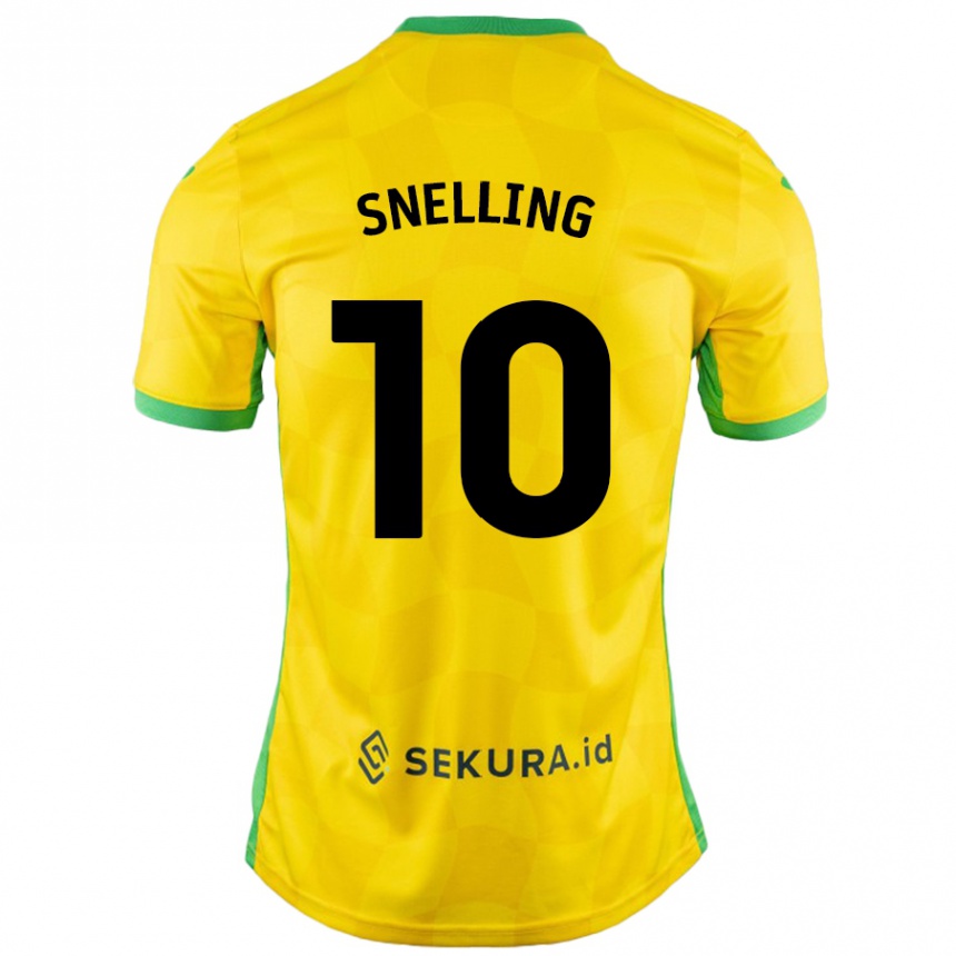 Enfant Football Maillot Natasha Snelling #10 Jaune Vert Tenues Domicile 2024/25