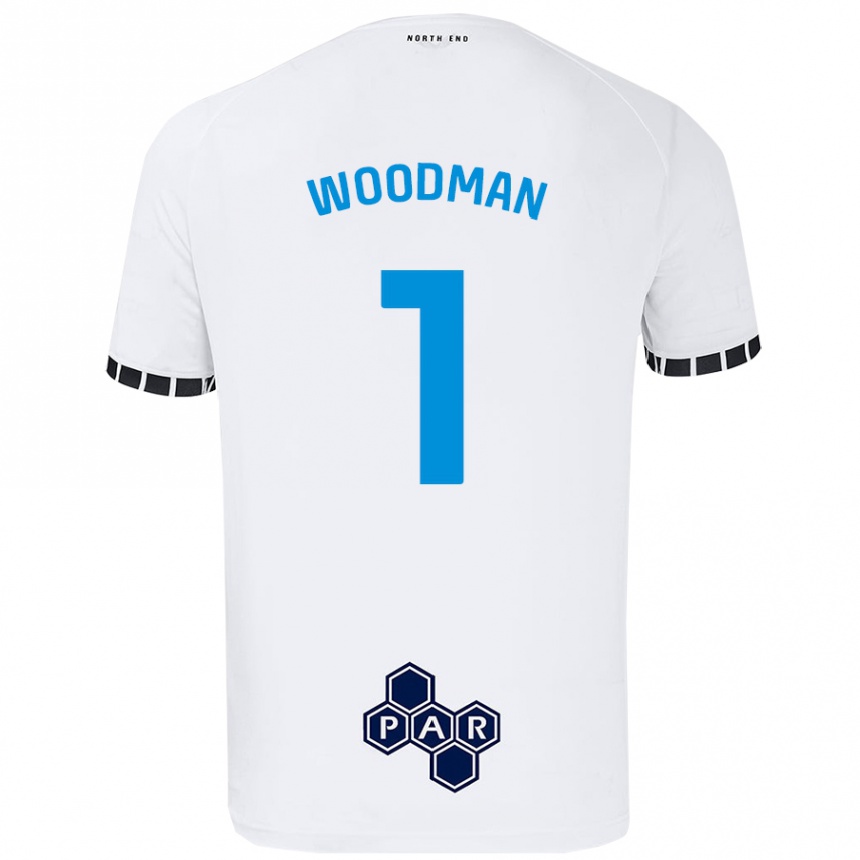 Enfant Football Maillot Freddie Woodman #1 Blanc Tenues Domicile 2024/25